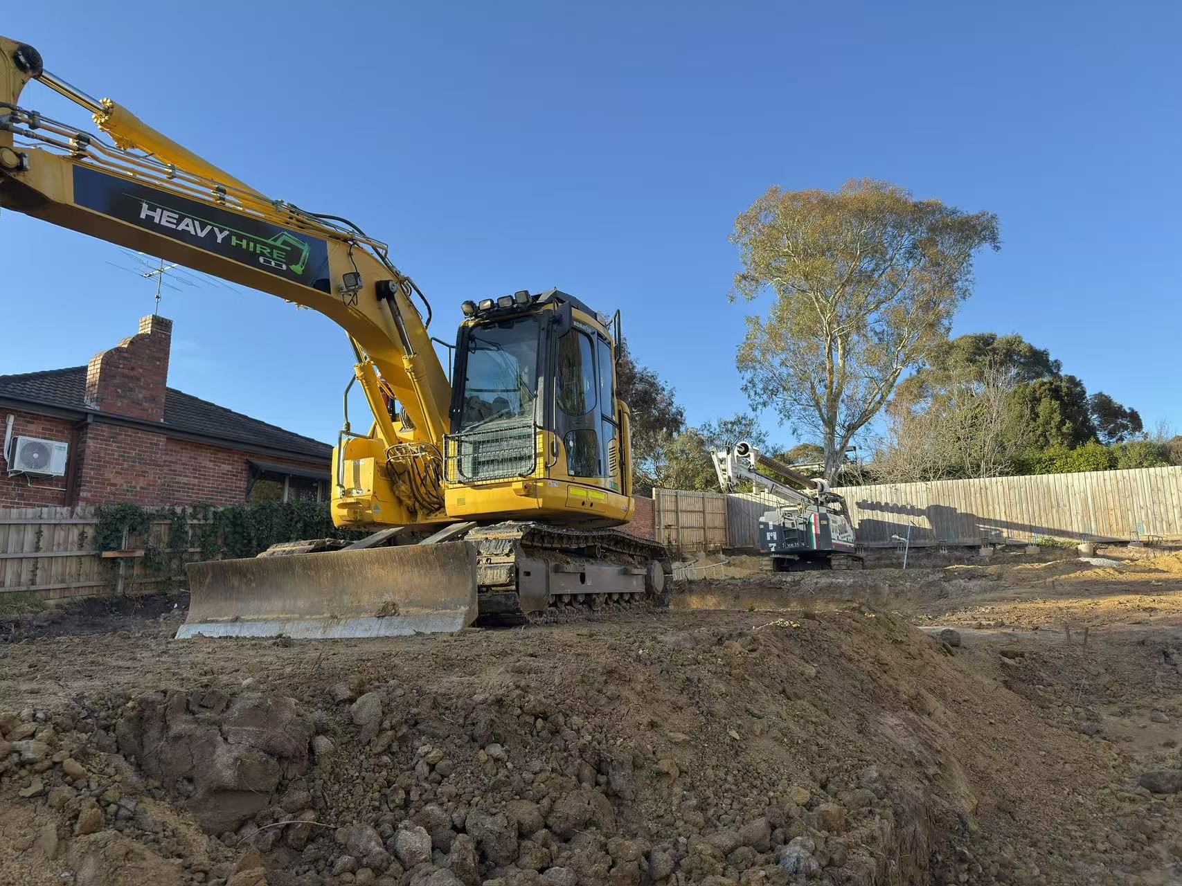 Construction site progress